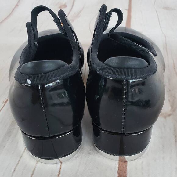 Bloch Childrens Annie Tyette Tap Shoes Patent Black Size 8.5 Little Kid - Picture 3 of 15